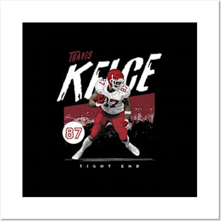 Travis Kelce Kansas City Grunge Posters and Art